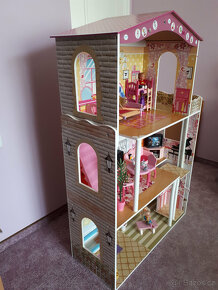 Dřevěný domeček pro panenky s vybavením - v.116cm, š.75cm - 3