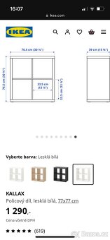 Ikea Kallax policovy díl s podnozim - 3