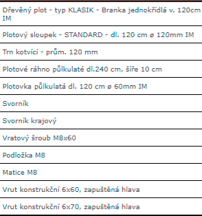 Plot dřevěný půlkulatý s brankou - 3