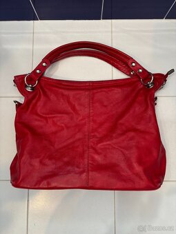 Vera Pelle červená kabelka | Made in Italy - 3