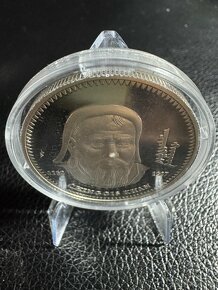 Stříbrná mince 1 oz Chinggis Khan r. 2002 RR - 3