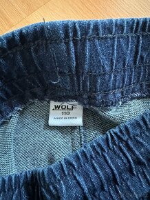 Tepláky riflového vzhledu Wolf NOVÉ vel.110 - 3