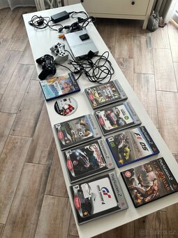 PS2 Slim Silver komplet + hry - 3
