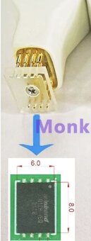 Programátor biosů CH341A + sonda na čipy VSON 8x6 a WSON 8x6 - 3