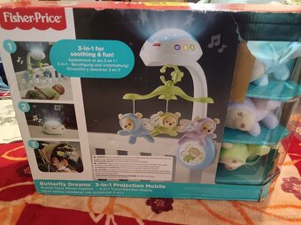 Fisher-Price kolotoč nad postýlku - 3