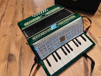 Retro akordeon dětská harmoníka s pouzdrem - 3