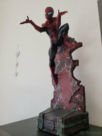 Sideshow Spiderman,comiquette black suit - 3