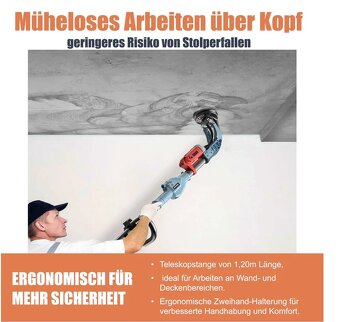 Nová FANZWORK teleskopická bruska na beton 1010W - 3