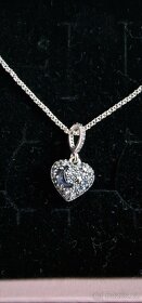 Stříbrný náhrdelník  PANDORA motiv  Srdce - 3