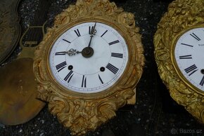 Comtoisse starožitné francouzské hodiny bití kyvadlo stroj - 3
