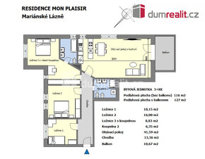 Byt 3kk v rezidenci Mon Plaisir - 3