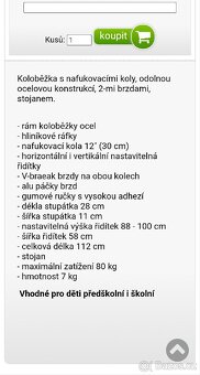 Koloběžka s nafukovacími koly - 3
