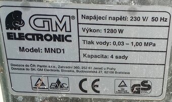 Myčka nádobí GM Elektronic MND1 - 3