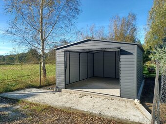 Plechová garáž 4x5m - 3