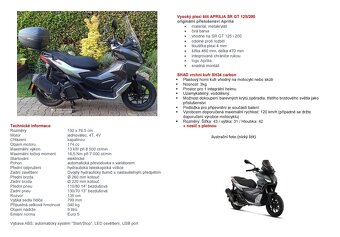 Aprilia SR GT 200 skútr - 3