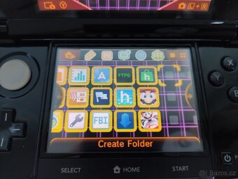 PRODÁNO Nintendo 3DS Cosmos Black+homebrew hack a 64GB karta - 3