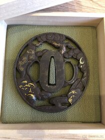 Japonská Starožitná Tsuba - Záštita Japonského Meče - 3
