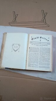 Stadt Gottes stará kniha 1925 + časopisy - 3