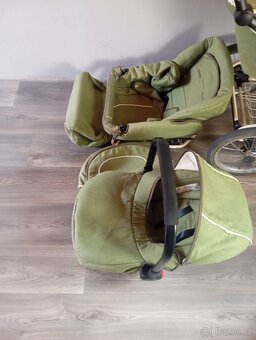 Kočárek z biobavlny - dvojkombinace + autosedačka - 3