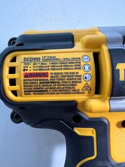 Dewalt 20V FLEXVOLT DCD999 Nová Příklepova Vrtačka - 3