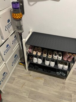 IKEA | bílý nerez botník TJUSIG & podložky BAGGMUCK - 3