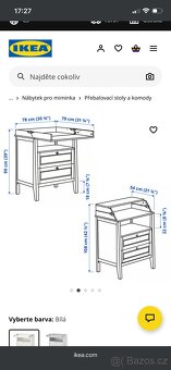 Prebaľovacia komoda SUNDVIK Ikea - 3