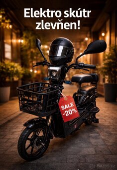 Elektro skútr / elektrokoloběžka 350W – bez SPZ a řidičáku - 3