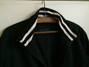 Elegantní černá bunda -zip, s náplety, jak nová. - 3