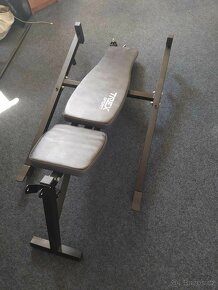 Benchpress lavice + sada závaží a činky - 3