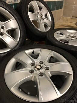 Alu kola Škoda R16 5X112 LETNÍ PNEU 205/55 R16 MICHELIN - 3