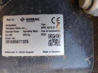 vibrační deska BOMAG - 3