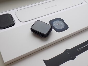 APPLE Watch Series 8 45mm Midnight - ZÁRUKA - TOP STAV-100%b - 3