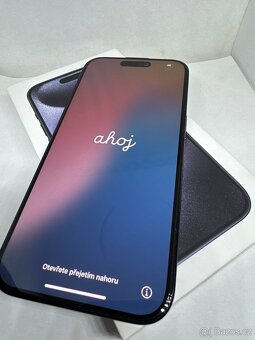 iPhone 15 PRO 128GB Blue titan, komplet balení,záruka - 3
