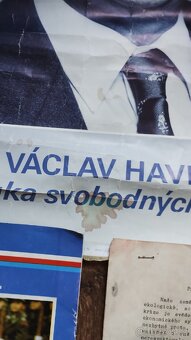 Václav Havel plakát atd. - 3