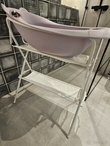 Bo Jungle vanička B-BATH BEAR Pastel Pink a Bo Jungle stojan - 3