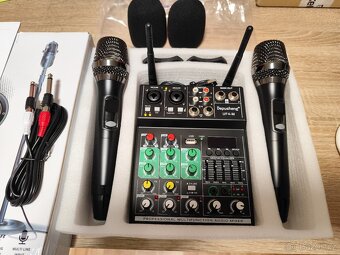 Prodám koncový zesilovač 2x200w+malý mixpult s BT, USB - 3