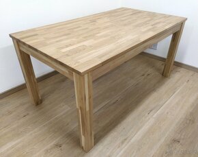 Nový rozkládací stůl bělený dub masiv - 3