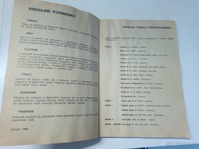 TUZEX TAX-AND DUTYFREE STORES ceník zboží leden 1968 - 3