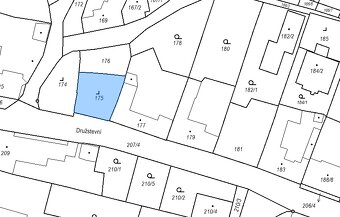 Prodej stavebního pozemku-242 m2 v obci Bučovice/Vícemilice - 3