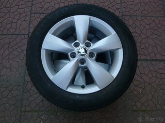 Letní alu originál Škoda Rapid 5x100 6Jx15 ET38 - 3