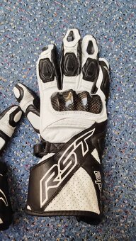 RST rukavice BLADE II CE 2125 white, M - nošené v motoškole - 3