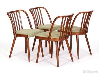 A. Šuman, přečalouněné jídelní židle TON 4 kusy. - 3