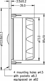 Výškový reproduktor Seas 27TFF H0831-06 - 3