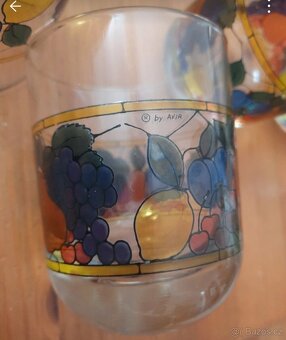 Set ručně malovaných sklenek ze silnostěnného skla - 3