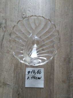 Sklo/ pohár, mistička, svícny / vše za 60,- - 3