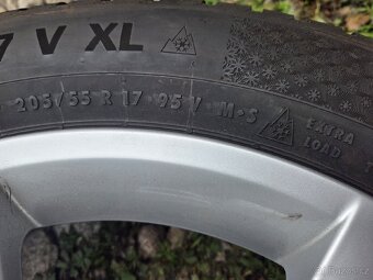 2ks téměř nových celoročních Continental AllSeason 205/55/17 - 3