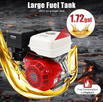 15HP 420CC benzínový 4T průmyslový benzínový motor - 3