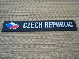 Nový samolepící 3D emblém "CZECH REPUBLIC" - 3