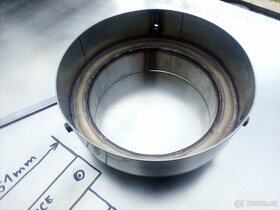 Příruba redukce INOX nerezová 251mm / 197,5mm, výška 116mm - 3