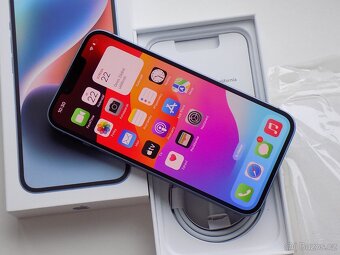 APPLE iPhone 14 128GB Blue - ZÁRUKA 12 MĚSÍCŮ - JAKO NOVÝ - 3